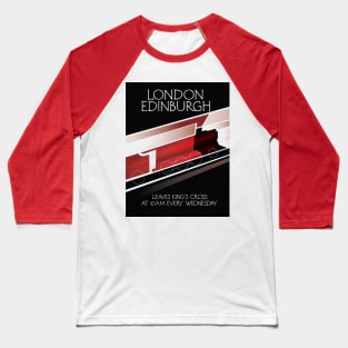 London to Edinburgh Locomotive poster Baseball T-Shirt